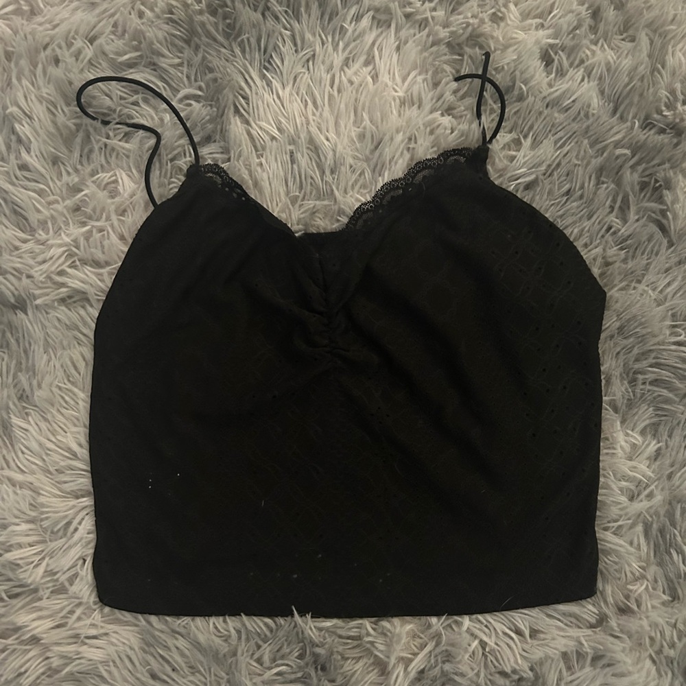 SHEIN Elegant Black Lace Camisole